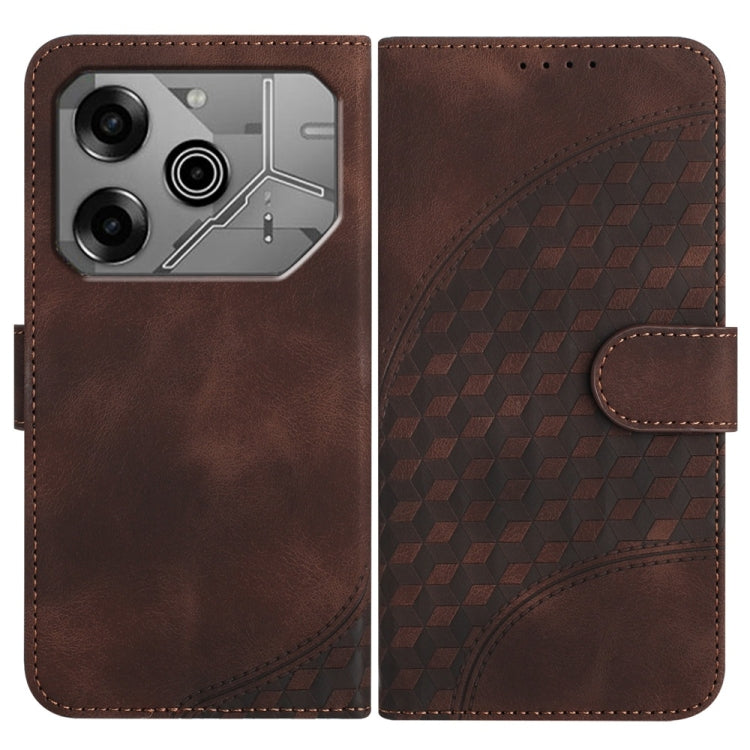 Elephant Head Embossed Phone Leather Case with Lanyard, For Tecno Pova 6 Neo 5G / Spark 30 5G, For Tecno Spark 30 Pro 4G, For Tecno Spark 30 4G, For Tecno Spark Go 5G 2025 / Hot 60i 5G, For Tecno Camon 30 Pro, For Tecno Pova 6 Pro, For Tecno Spark 20 P...