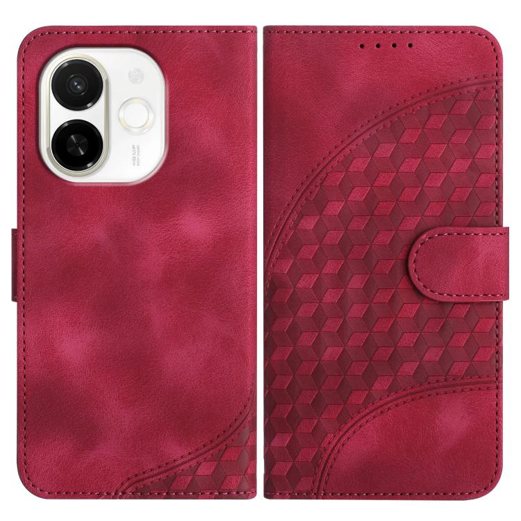 Elephant Head Embossed Phone Leather Case with Lanyard, For Tecno Pova Curve 2 5G, For Tecno Spark Go 3 / Pop 20 4G, For Tecno Spark 50 4G, For Tecno Camon 50 Pro 4G, For Tecno Camon 50 4G, For Tecno Spark Slim, For Tecno Spark 40 4G, For Tecno Pova Cu...