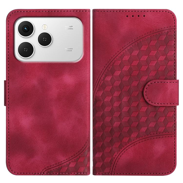 Elephant Head Embossed Phone Leather Case with Lanyard, For Tecno Pova Curve 2 5G, For Tecno Spark Go 3 / Pop 20 4G, For Tecno Spark 50 4G, For Tecno Camon 50 Pro 4G, For Tecno Camon 50 4G, For Tecno Spark Slim, For Tecno Spark 40 4G, For Tecno Pova Cu...