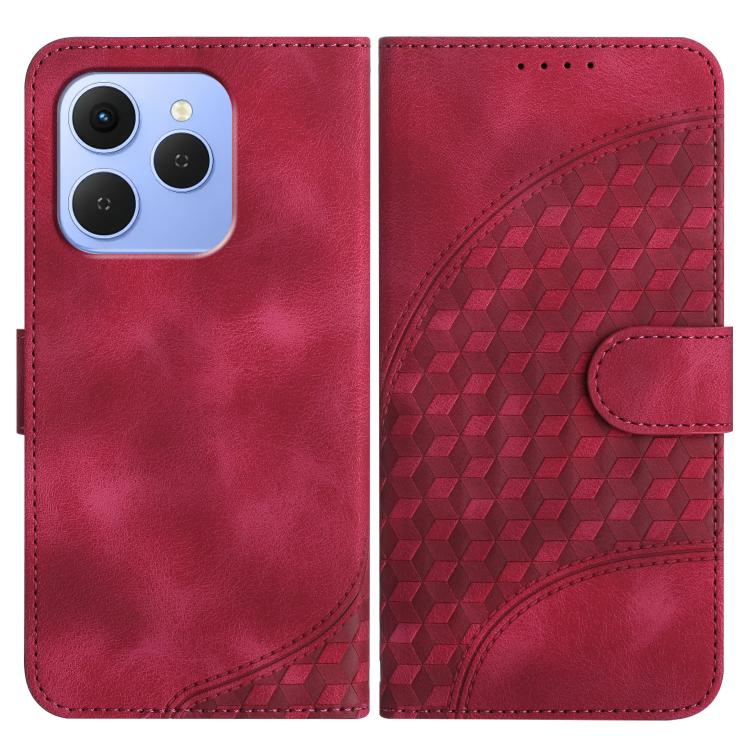 Elephant Head Embossed Phone Leather Case with Lanyard, For Tecno Pova Curve 2 5G, For Tecno Spark Go 3 / Pop 20 4G, For Tecno Spark 50 4G, For Tecno Camon 50 Pro 4G, For Tecno Camon 50 4G, For Tecno Spark Slim, For Tecno Spark 40 4G, For Tecno Pova Cu...
