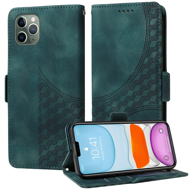 Embossed Rhombus Starry Leather Phone Case, For iPhone 13, For iPhone 12 Pro Max, For iPhone 12 / 12 Pro, For iPhone 11 Pro Max, For iPhone 11, For iPhone XR, For iPhone XS Max, For iPhone 7 Plus / 8 Plus
