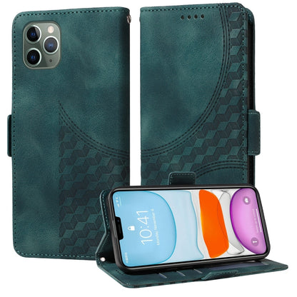 Embossed Rhombus Starry Leather Phone Case, For iPhone 13, For iPhone 12 Pro Max, For iPhone 12 / 12 Pro, For iPhone 11 Pro Max, For iPhone 11, For iPhone XR, For iPhone XS Max, For iPhone 7 Plus / 8 Plus