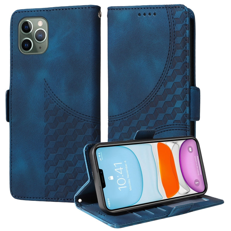 Embossed Rhombus Starry Leather Phone Case, For iPhone 13, For iPhone 12 Pro Max, For iPhone 12 / 12 Pro, For iPhone 11 Pro Max, For iPhone 11, For iPhone XR, For iPhone XS Max, For iPhone 7 Plus / 8 Plus