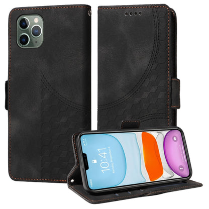 Embossed Rhombus Starry Leather Phone Case, For iPhone 13, For iPhone 12 Pro Max, For iPhone 12 / 12 Pro, For iPhone 11 Pro Max, For iPhone 11, For iPhone XR, For iPhone XS Max, For iPhone 7 Plus / 8 Plus