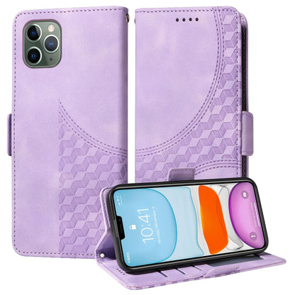 Embossed Rhombus Starry Leather Phone Case, For iPhone 13, For iPhone 12 Pro Max, For iPhone 12 / 12 Pro, For iPhone 11 Pro Max, For iPhone 11, For iPhone XR, For iPhone XS Max, For iPhone 7 Plus / 8 Plus
