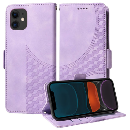 Embossed Rhombus Starry Leather Phone Case, For iPhone 13, For iPhone 12 Pro Max, For iPhone 12 / 12 Pro, For iPhone 11 Pro Max, For iPhone 11, For iPhone XR, For iPhone XS Max, For iPhone 7 Plus / 8 Plus