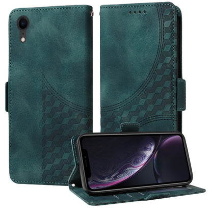 Embossed Rhombus Starry Leather Phone Case, For iPhone 13, For iPhone 12 Pro Max, For iPhone 12 / 12 Pro, For iPhone 11 Pro Max, For iPhone 11, For iPhone XR, For iPhone XS Max, For iPhone 7 Plus / 8 Plus