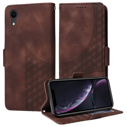 Embossed Rhombus Starry Leather Phone Case, For iPhone 13, For iPhone 12 Pro Max, For iPhone 12 / 12 Pro, For iPhone 11 Pro Max, For iPhone 11, For iPhone XR, For iPhone XS Max, For iPhone 7 Plus / 8 Plus