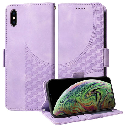 Embossed Rhombus Starry Leather Phone Case, For iPhone 13, For iPhone 12 Pro Max, For iPhone 12 / 12 Pro, For iPhone 11 Pro Max, For iPhone 11, For iPhone XR, For iPhone XS Max, For iPhone 7 Plus / 8 Plus
