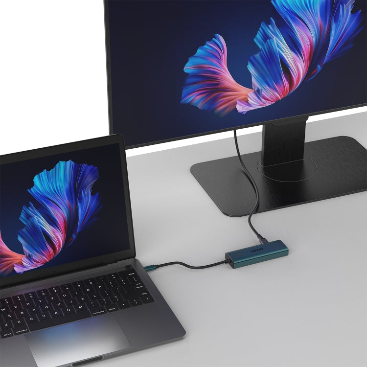 Onten UC125 5 in 1 USB-C / Type-C to HDMI+USB3.0+PD3.0 Multi-function HUB with 100Mbps Network Card, UC125