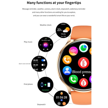 Montre connectée sport QS40 1,39 pouces BT5.2, prend en charge les appels Bluetooth / le suivi du sommeil / de l'oxygène sanguin / de la température / de la fréquence cardiaque / de la tension artérielle