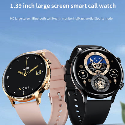 Montre connectée sport QS40 1,39 pouces BT5.2, prend en charge les appels Bluetooth / le suivi du sommeil / de l'oxygène sanguin / de la température / de la fréquence cardiaque / de la tension artérielle