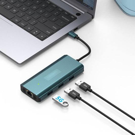Onten UC961 9 in 1 USB-C / Type-C Multi-function HUB Docking Station, UC961