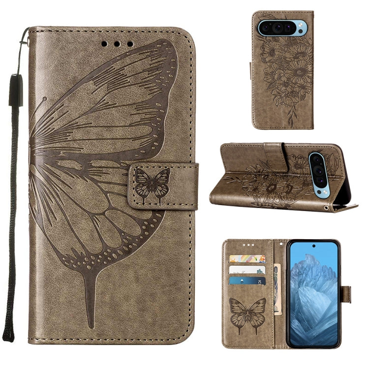 Embossed Butterfly Leather Phone Case, For Google Pixel 11 Pro XL, For Google Pixel 11 Pro / 11, For Google Pixel 10 Pro XL, For Google Pixel 10 / 10 Pro+, For Google Pixel 9a, For Google Pixel 9 Pro XL, For Google Pixel 9 Pro, For Google Pixel 9      ...