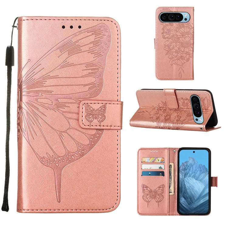 Embossed Butterfly Leather Phone Case, For Google Pixel 11 Pro XL, For Google Pixel 11 Pro / 11, For Google Pixel 10 Pro XL, For Google Pixel 10 / 10 Pro+, For Google Pixel 9a, For Google Pixel 9 Pro XL, For Google Pixel 9 Pro, For Google Pixel 9      ...