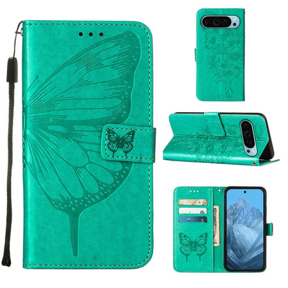 Embossed Butterfly Leather Phone Case, For Google Pixel 11 Pro XL, For Google Pixel 11 Pro / 11, For Google Pixel 10 Pro XL, For Google Pixel 10 / 10 Pro+, For Google Pixel 9a, For Google Pixel 9 Pro XL, For Google Pixel 9 Pro, For Google Pixel 9      ...