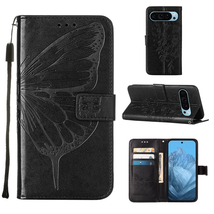 Embossed Butterfly Leather Phone Case, For Google Pixel 11 Pro XL, For Google Pixel 11 Pro / 11, For Google Pixel 10 Pro XL, For Google Pixel 10 / 10 Pro+, For Google Pixel 9a, For Google Pixel 9 Pro XL, For Google Pixel 9 Pro, For Google Pixel 9      ...