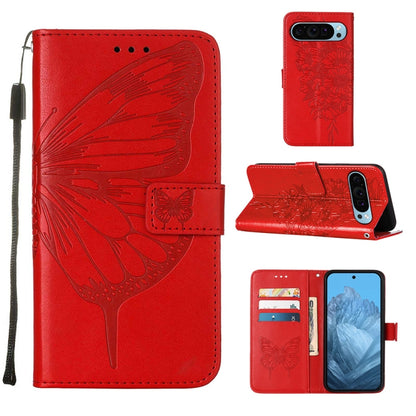 Embossed Butterfly Leather Phone Case, For Google Pixel 11 Pro XL, For Google Pixel 11 Pro / 11, For Google Pixel 10 Pro XL, For Google Pixel 10 / 10 Pro+, For Google Pixel 9a, For Google Pixel 9 Pro XL, For Google Pixel 9 Pro, For Google Pixel 9      ...