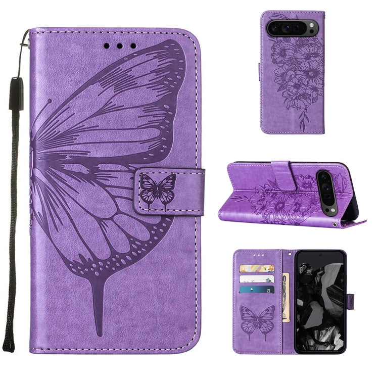 Embossed Butterfly Leather Phone Case, For Google Pixel 11 Pro XL, For Google Pixel 11 Pro / 11, For Google Pixel 10 Pro XL, For Google Pixel 10 / 10 Pro+, For Google Pixel 9a, For Google Pixel 9 Pro XL, For Google Pixel 9 Pro, For Google Pixel 9      ...