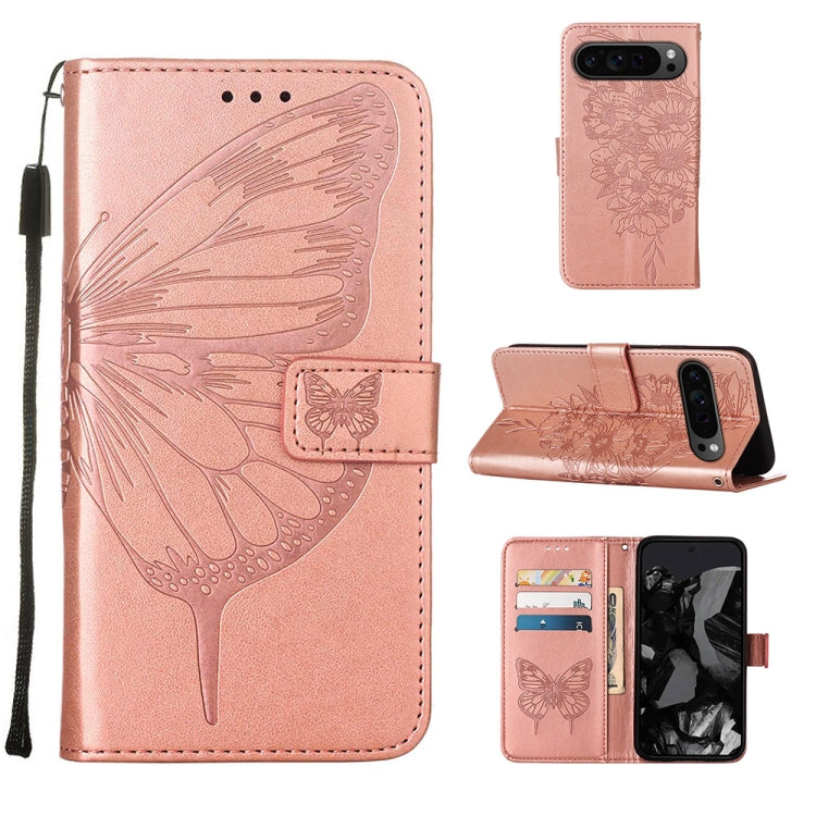Embossed Butterfly Leather Phone Case, For Google Pixel 11 Pro XL, For Google Pixel 11 Pro / 11, For Google Pixel 10 Pro XL, For Google Pixel 10 / 10 Pro+, For Google Pixel 9a, For Google Pixel 9 Pro XL, For Google Pixel 9 Pro, For Google Pixel 9      ...