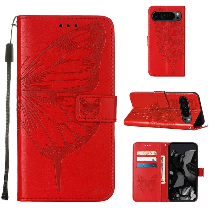 Embossed Butterfly Leather Phone Case, For Google Pixel 11 Pro XL, For Google Pixel 11 Pro / 11, For Google Pixel 10 Pro XL, For Google Pixel 10 / 10 Pro+, For Google Pixel 9a, For Google Pixel 9 Pro XL, For Google Pixel 9 Pro, For Google Pixel 9      ...