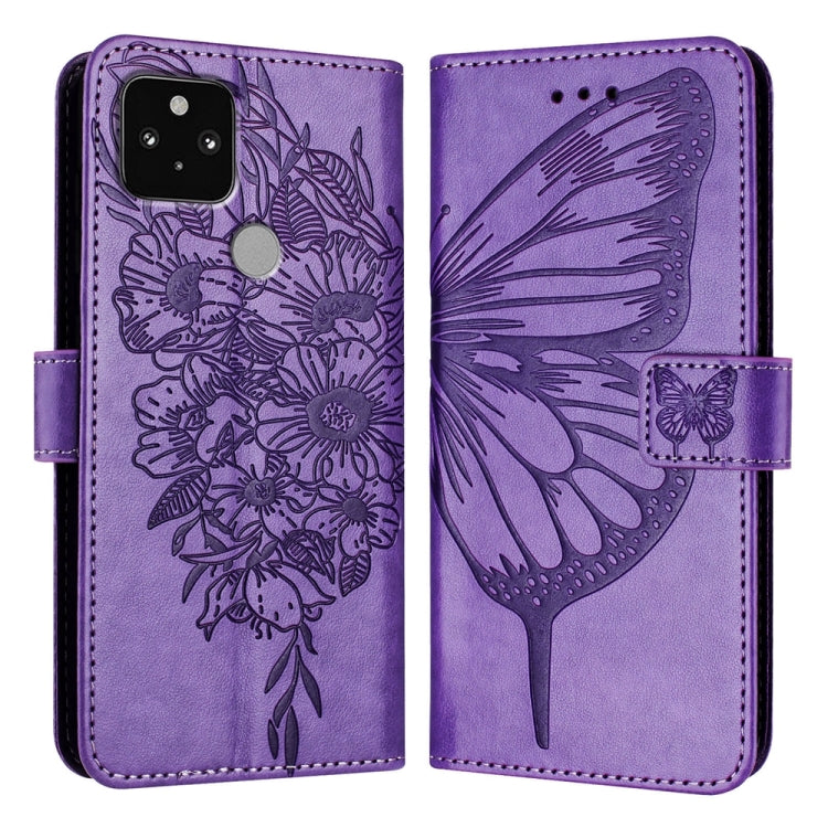 Embossed Butterfly Leather Phone Case, For Google Pixel 7 Pro, For Google Pixel 7, For Google Pixel 6a, For Google Pixel 6 Pro, For Google Pixel 6, For Google Pixel 5a 5G, For Google Pixel 5 XL / Pixel 4a 5G, For Google Pixel 5