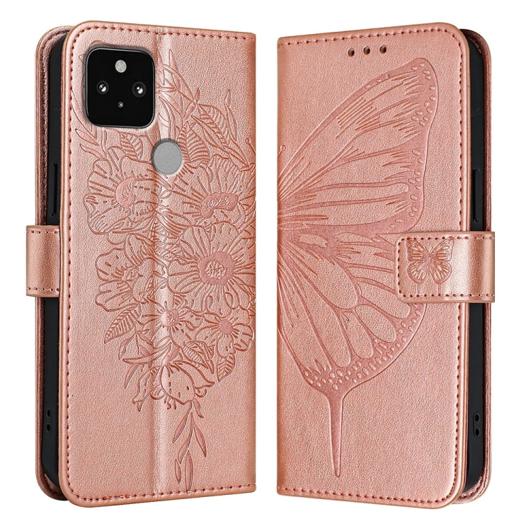 Embossed Butterfly Leather Phone Case, For Google Pixel 7 Pro, For Google Pixel 7, For Google Pixel 6a, For Google Pixel 6 Pro, For Google Pixel 6, For Google Pixel 5a 5G, For Google Pixel 5 XL / Pixel 4a 5G, For Google Pixel 5