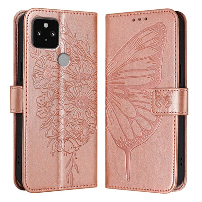 Embossed Butterfly Leather Phone Case, For Google Pixel 7 Pro, For Google Pixel 7, For Google Pixel 6a, For Google Pixel 6 Pro, For Google Pixel 6, For Google Pixel 5a 5G, For Google Pixel 5 XL / Pixel 4a 5G, For Google Pixel 5