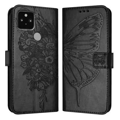 Embossed Butterfly Leather Phone Case, For Google Pixel 7 Pro, For Google Pixel 7, For Google Pixel 6a, For Google Pixel 6 Pro, For Google Pixel 6, For Google Pixel 5a 5G, For Google Pixel 5 XL / Pixel 4a 5G, For Google Pixel 5