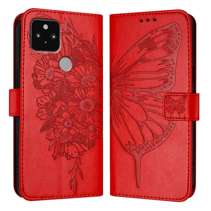 Embossed Butterfly Leather Phone Case, For Google Pixel 7 Pro, For Google Pixel 7, For Google Pixel 6a, For Google Pixel 6 Pro, For Google Pixel 6, For Google Pixel 5a 5G, For Google Pixel 5 XL / Pixel 4a 5G, For Google Pixel 5