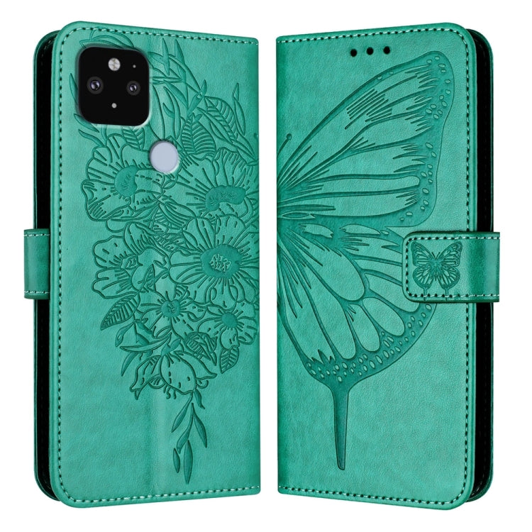 Embossed Butterfly Leather Phone Case, For Google Pixel 7 Pro, For Google Pixel 7, For Google Pixel 6a, For Google Pixel 6 Pro, For Google Pixel 6, For Google Pixel 5a 5G, For Google Pixel 5 XL / Pixel 4a 5G, For Google Pixel 5
