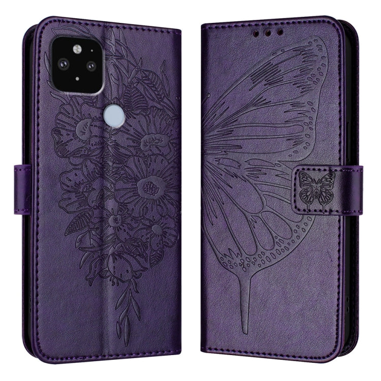 Embossed Butterfly Leather Phone Case, For Google Pixel 7 Pro, For Google Pixel 7, For Google Pixel 6a, For Google Pixel 6 Pro, For Google Pixel 6, For Google Pixel 5a 5G, For Google Pixel 5 XL / Pixel 4a 5G, For Google Pixel 5