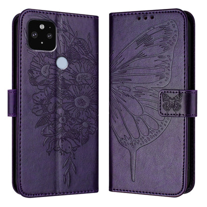 Embossed Butterfly Leather Phone Case, For Google Pixel 7 Pro, For Google Pixel 7, For Google Pixel 6a, For Google Pixel 6 Pro, For Google Pixel 6, For Google Pixel 5a 5G, For Google Pixel 5 XL / Pixel 4a 5G, For Google Pixel 5