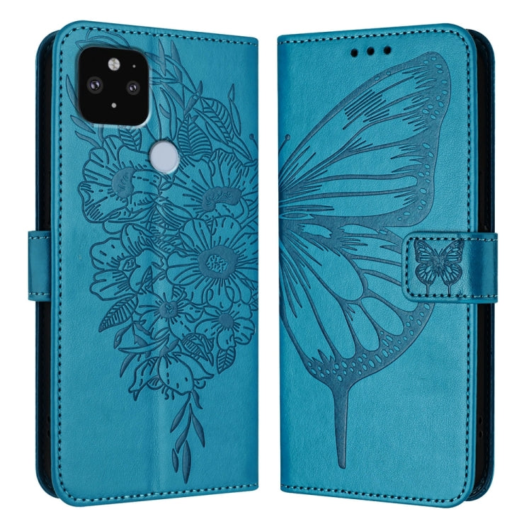 Embossed Butterfly Leather Phone Case, For Google Pixel 7 Pro, For Google Pixel 7, For Google Pixel 6a, For Google Pixel 6 Pro, For Google Pixel 6, For Google Pixel 5a 5G, For Google Pixel 5 XL / Pixel 4a 5G, For Google Pixel 5
