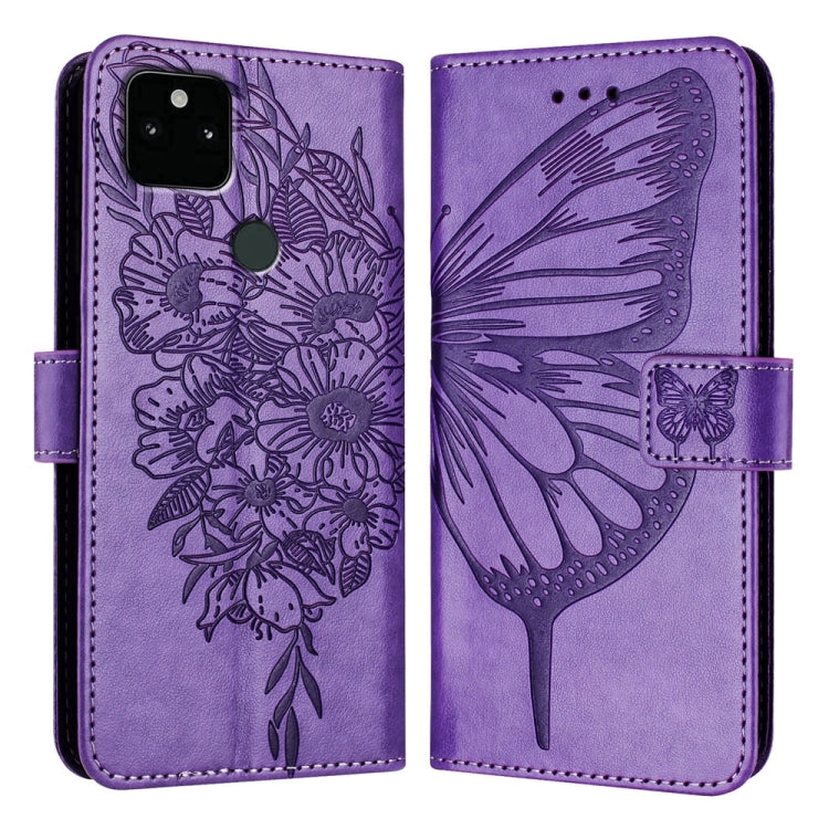 Embossed Butterfly Leather Phone Case, For Google Pixel 7 Pro, For Google Pixel 7, For Google Pixel 6a, For Google Pixel 6 Pro, For Google Pixel 6, For Google Pixel 5a 5G, For Google Pixel 5 XL / Pixel 4a 5G, For Google Pixel 5