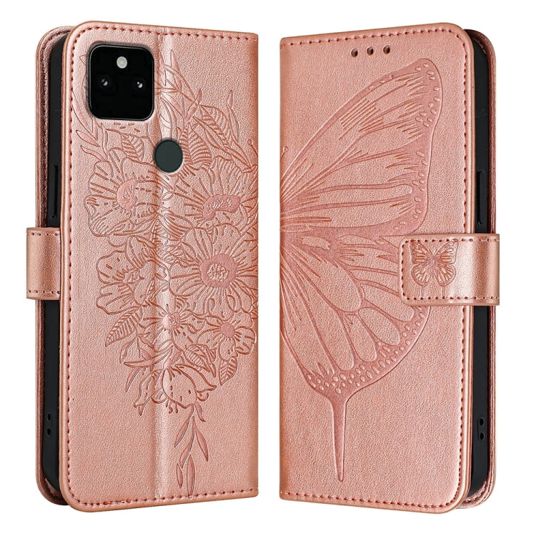 Embossed Butterfly Leather Phone Case, For Google Pixel 7 Pro, For Google Pixel 7, For Google Pixel 6a, For Google Pixel 6 Pro, For Google Pixel 6, For Google Pixel 5a 5G, For Google Pixel 5 XL / Pixel 4a 5G, For Google Pixel 5
