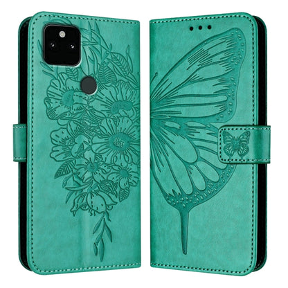 Embossed Butterfly Leather Phone Case, For Google Pixel 7 Pro, For Google Pixel 7, For Google Pixel 6a, For Google Pixel 6 Pro, For Google Pixel 6, For Google Pixel 5a 5G, For Google Pixel 5 XL / Pixel 4a 5G, For Google Pixel 5