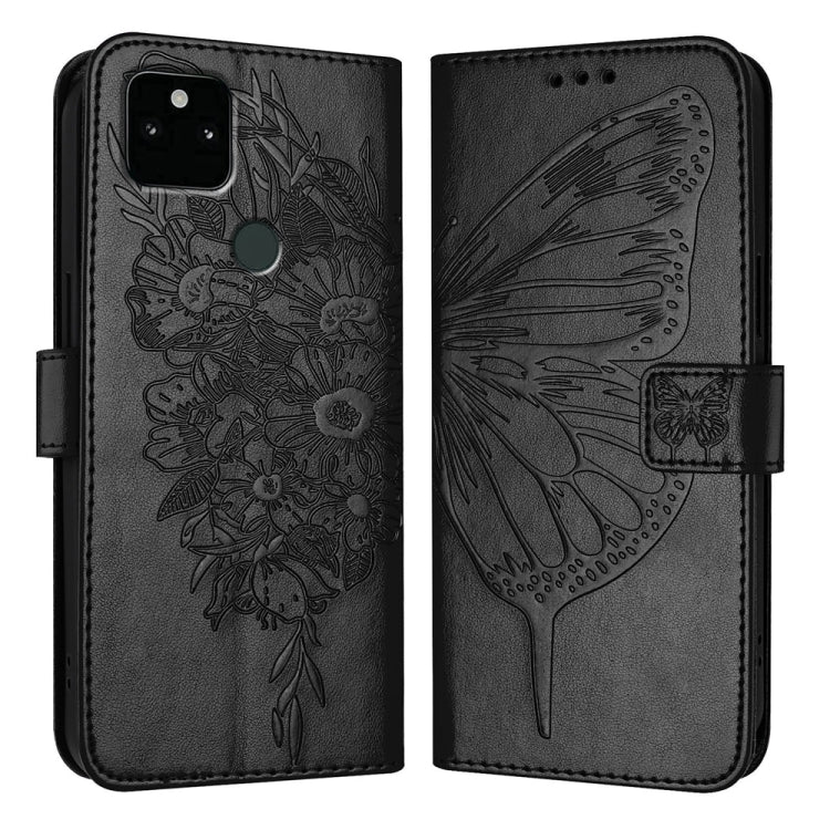 Embossed Butterfly Leather Phone Case, For Google Pixel 7 Pro, For Google Pixel 7, For Google Pixel 6a, For Google Pixel 6 Pro, For Google Pixel 6, For Google Pixel 5a 5G, For Google Pixel 5 XL / Pixel 4a 5G, For Google Pixel 5