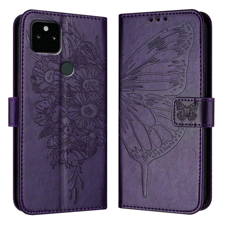 Embossed Butterfly Leather Phone Case, For Google Pixel 7 Pro, For Google Pixel 7, For Google Pixel 6a, For Google Pixel 6 Pro, For Google Pixel 6, For Google Pixel 5a 5G, For Google Pixel 5 XL / Pixel 4a 5G, For Google Pixel 5