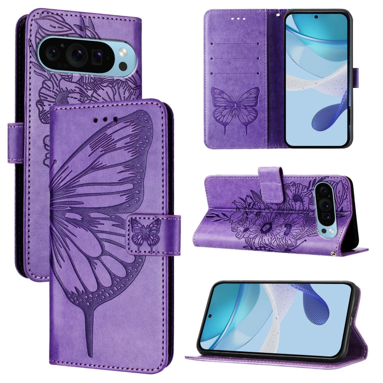 Embossed Butterfly Leather Phone Case, For Google Pixel 11 Pro XL, For Google Pixel 11 Pro / 11, For Google Pixel 10 Pro XL, For Google Pixel 10 / 10 Pro+, For Google Pixel 9a, For Google Pixel 9 Pro XL, For Google Pixel 9 Pro, For Google Pixel 9      ...