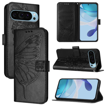 Embossed Butterfly Leather Phone Case, For Google Pixel 11 Pro XL, For Google Pixel 11 Pro / 11, For Google Pixel 10 Pro XL, For Google Pixel 10 / 10 Pro+, For Google Pixel 9a, For Google Pixel 9 Pro XL, For Google Pixel 9 Pro, For Google Pixel 9      ...