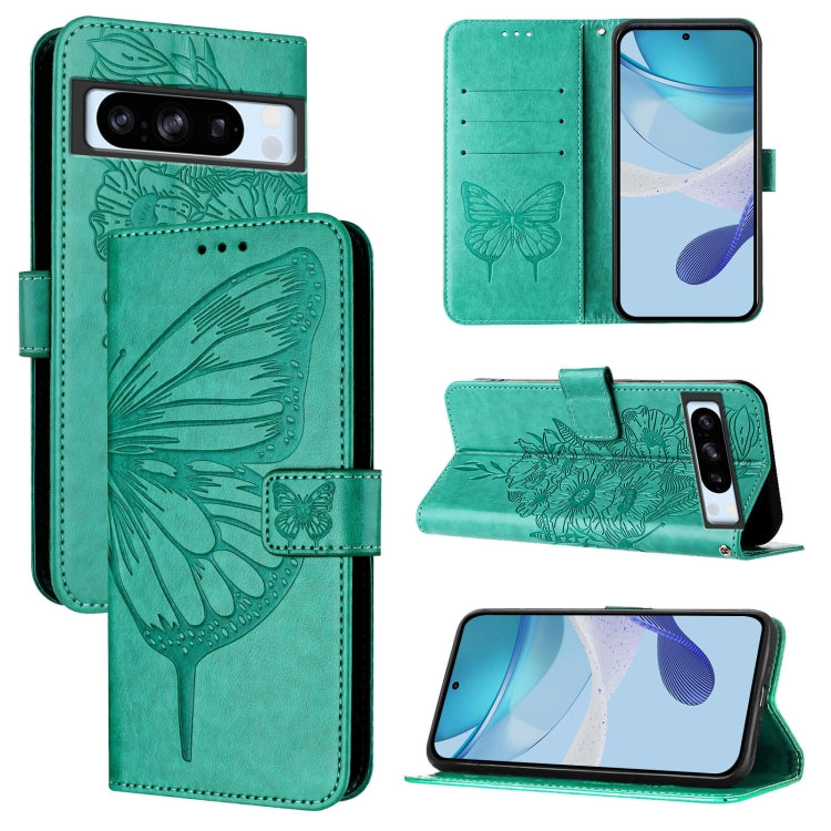 Embossed Butterfly Leather Phone Case, For Google Pixel 11 Pro XL, For Google Pixel 11 Pro / 11, For Google Pixel 10 Pro XL, For Google Pixel 10 / 10 Pro+, For Google Pixel 9a, For Google Pixel 9 Pro XL, For Google Pixel 9 Pro, For Google Pixel 9      ...