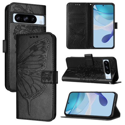 Embossed Butterfly Leather Phone Case, For Google Pixel 11 Pro XL, For Google Pixel 11 Pro / 11, For Google Pixel 10 Pro XL, For Google Pixel 10 / 10 Pro+, For Google Pixel 9a, For Google Pixel 9 Pro XL, For Google Pixel 9 Pro, For Google Pixel 9      ...