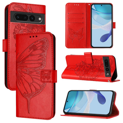 Embossed Butterfly Leather Phone Case, For Google Pixel 7 Pro, For Google Pixel 7, For Google Pixel 6a, For Google Pixel 6 Pro, For Google Pixel 6, For Google Pixel 5a 5G, For Google Pixel 5 XL / Pixel 4a 5G, For Google Pixel 5