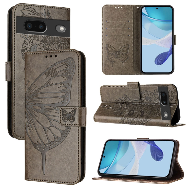 Embossed Butterfly Leather Phone Case, For Google Pixel 7 Pro, For Google Pixel 7, For Google Pixel 6a, For Google Pixel 6 Pro, For Google Pixel 6, For Google Pixel 5a 5G, For Google Pixel 5 XL / Pixel 4a 5G, For Google Pixel 5