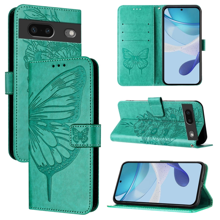 Embossed Butterfly Leather Phone Case, For Google Pixel 7 Pro, For Google Pixel 7, For Google Pixel 6a, For Google Pixel 6 Pro, For Google Pixel 6, For Google Pixel 5a 5G, For Google Pixel 5 XL / Pixel 4a 5G, For Google Pixel 5