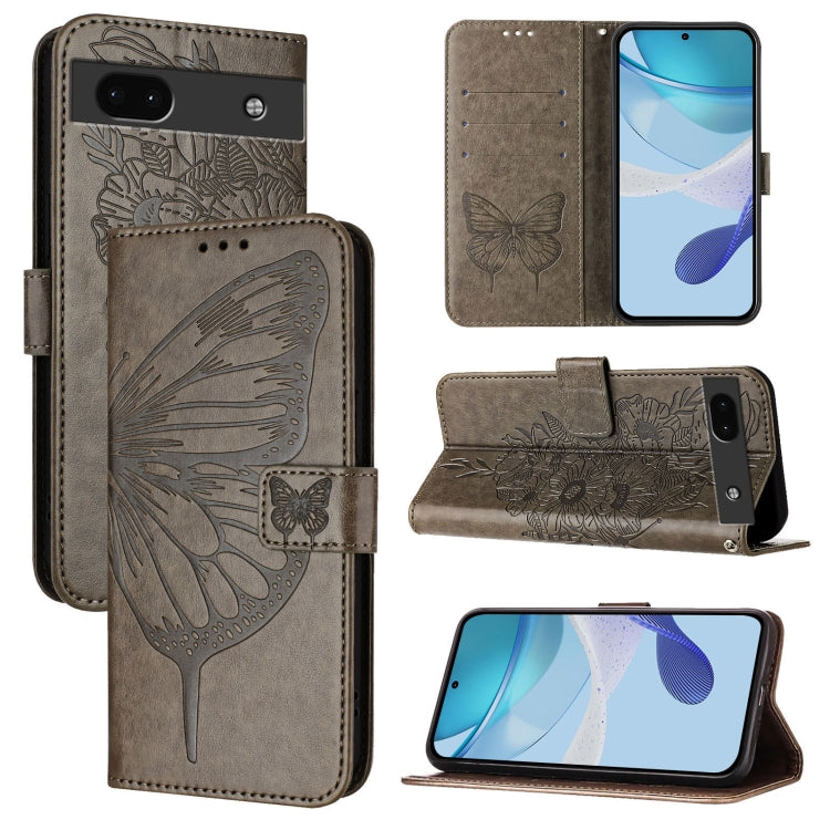 Embossed Butterfly Leather Phone Case, For Google Pixel 7 Pro, For Google Pixel 7, For Google Pixel 6a, For Google Pixel 6 Pro, For Google Pixel 6, For Google Pixel 5a 5G, For Google Pixel 5 XL / Pixel 4a 5G, For Google Pixel 5