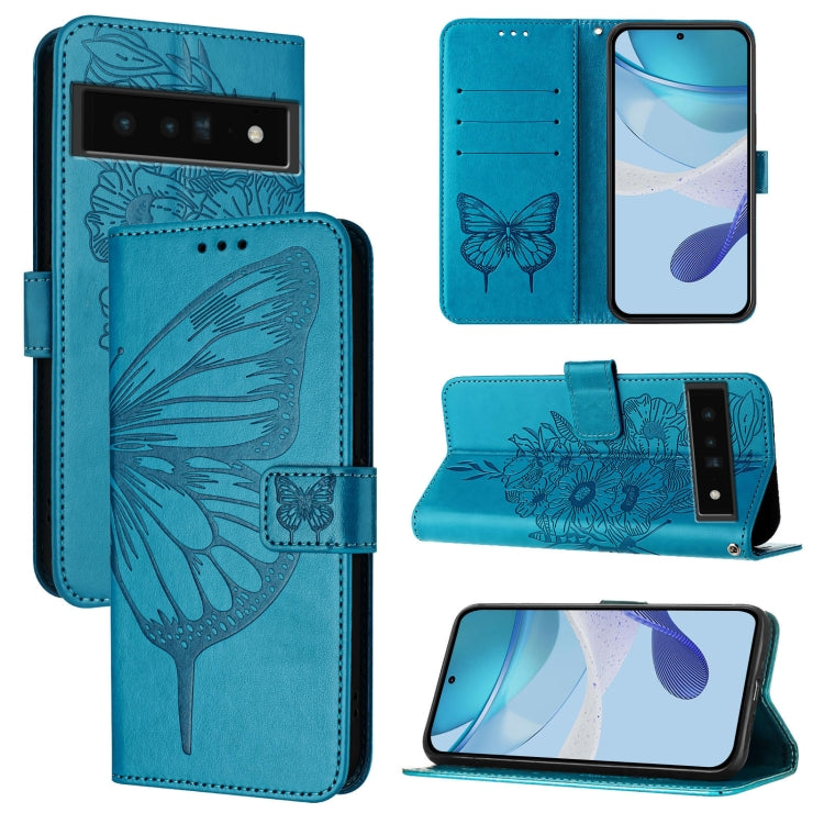 Embossed Butterfly Leather Phone Case, For Google Pixel 7 Pro, For Google Pixel 7, For Google Pixel 6a, For Google Pixel 6 Pro, For Google Pixel 6, For Google Pixel 5a 5G, For Google Pixel 5 XL / Pixel 4a 5G, For Google Pixel 5