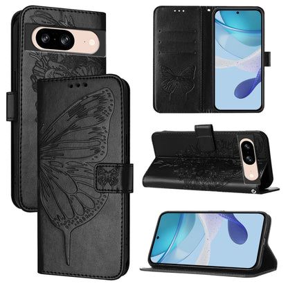 Embossed Butterfly Leather Phone Case, For Google Pixel 11 Pro XL, For Google Pixel 11 Pro / 11, For Google Pixel 10 Pro XL, For Google Pixel 10 / 10 Pro+, For Google Pixel 9a, For Google Pixel 9 Pro XL, For Google Pixel 9 Pro, For Google Pixel 9      ...