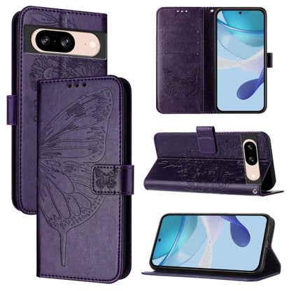 Embossed Butterfly Leather Phone Case, For Google Pixel 11 Pro XL, For Google Pixel 11 Pro / 11, For Google Pixel 10 Pro XL, For Google Pixel 10 / 10 Pro+, For Google Pixel 9a, For Google Pixel 9 Pro XL, For Google Pixel 9 Pro, For Google Pixel 9      ...